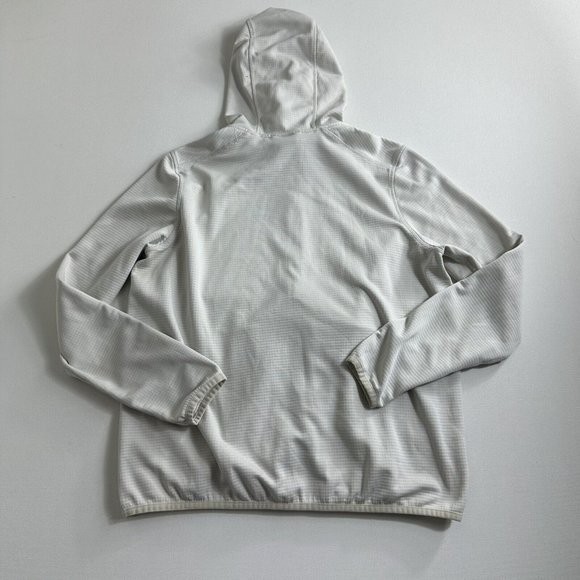 Merrell Super Soft Full Zip Fleece Hoodie Jacket Ivory Womens Size Medium Active - Picture 2 of 8